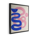 Pink Bloop Framed Canvas Print Gallery Image 2
