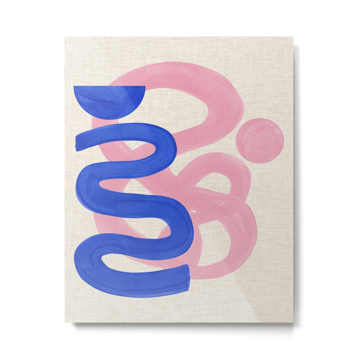 Pink Bloop Metal Print Gallery Image 1