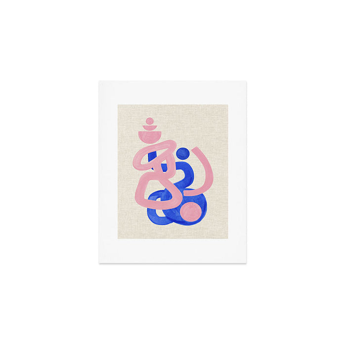 Pink Mountain Peak Art Print Gallery Image 1