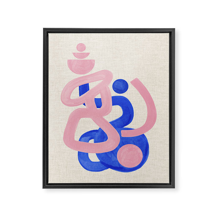 Pink Mountain Peak Framed Canvas Print Gallery Image 1