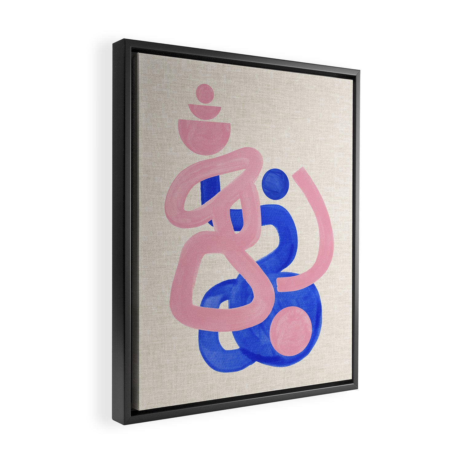 Pink Mountain Peak Framed Canvas Print Gallery Image 2