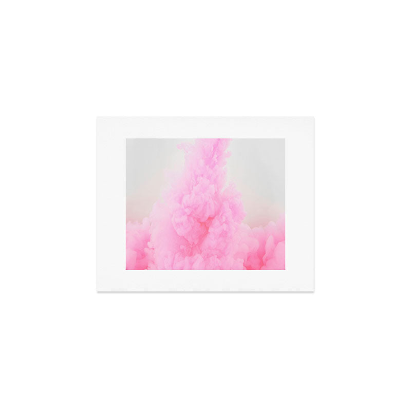 Pink Neon Smoke Clouds Art Print Gallery Image 1