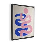 Pink Wiggle Embrace Framed Canvas Print Gallery Image 2