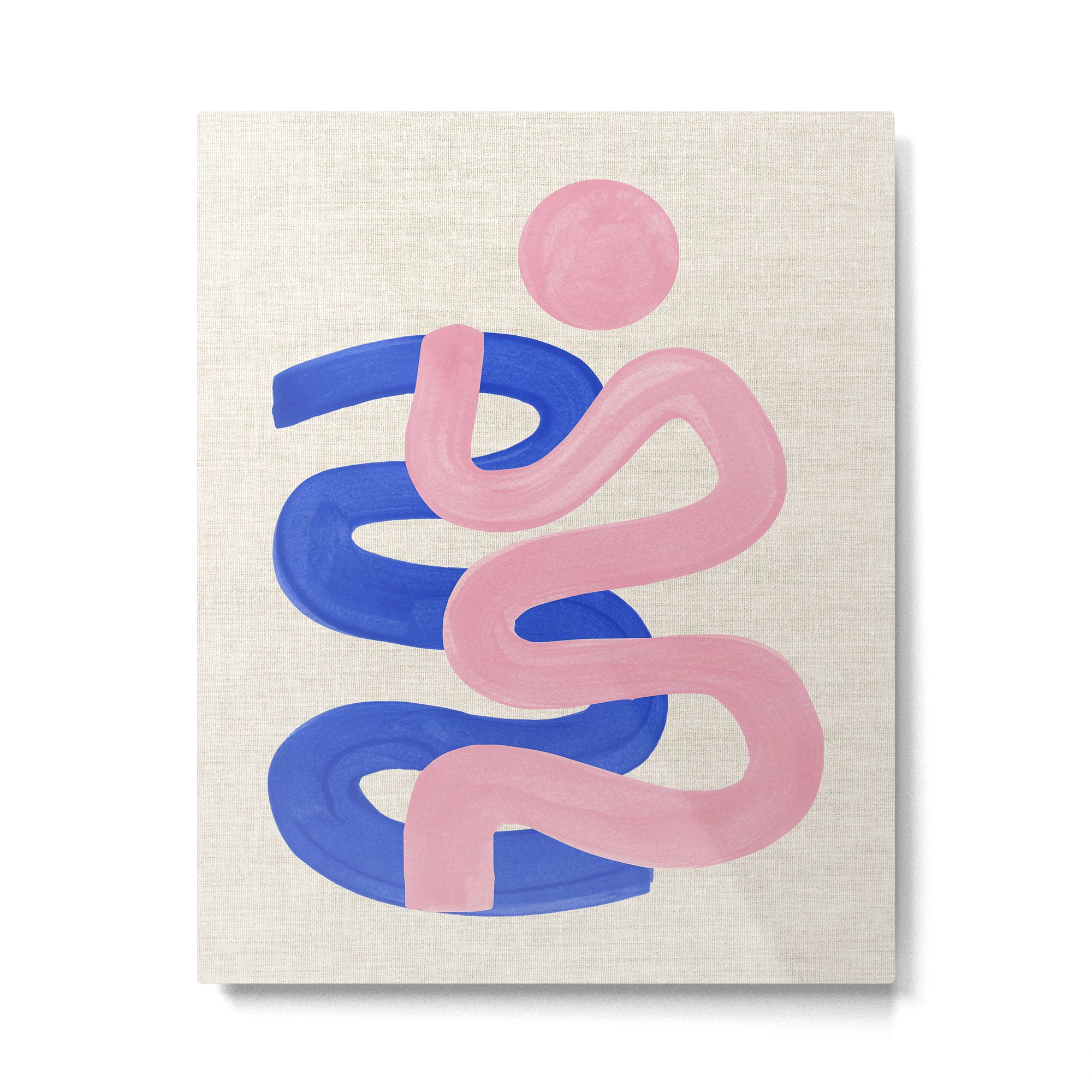 Pink Wiggle Embrace Metal Print Gallery Image 4