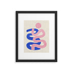 Pink Wiggle Embrace Framed Art Print Gallery Image 5