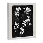 Plant Fossils Line Drawing Black Illustration Paper Collage Night Sky Minimalist Midcentury by Ejaaz Haniff  Canvas Print Gallery Image 6