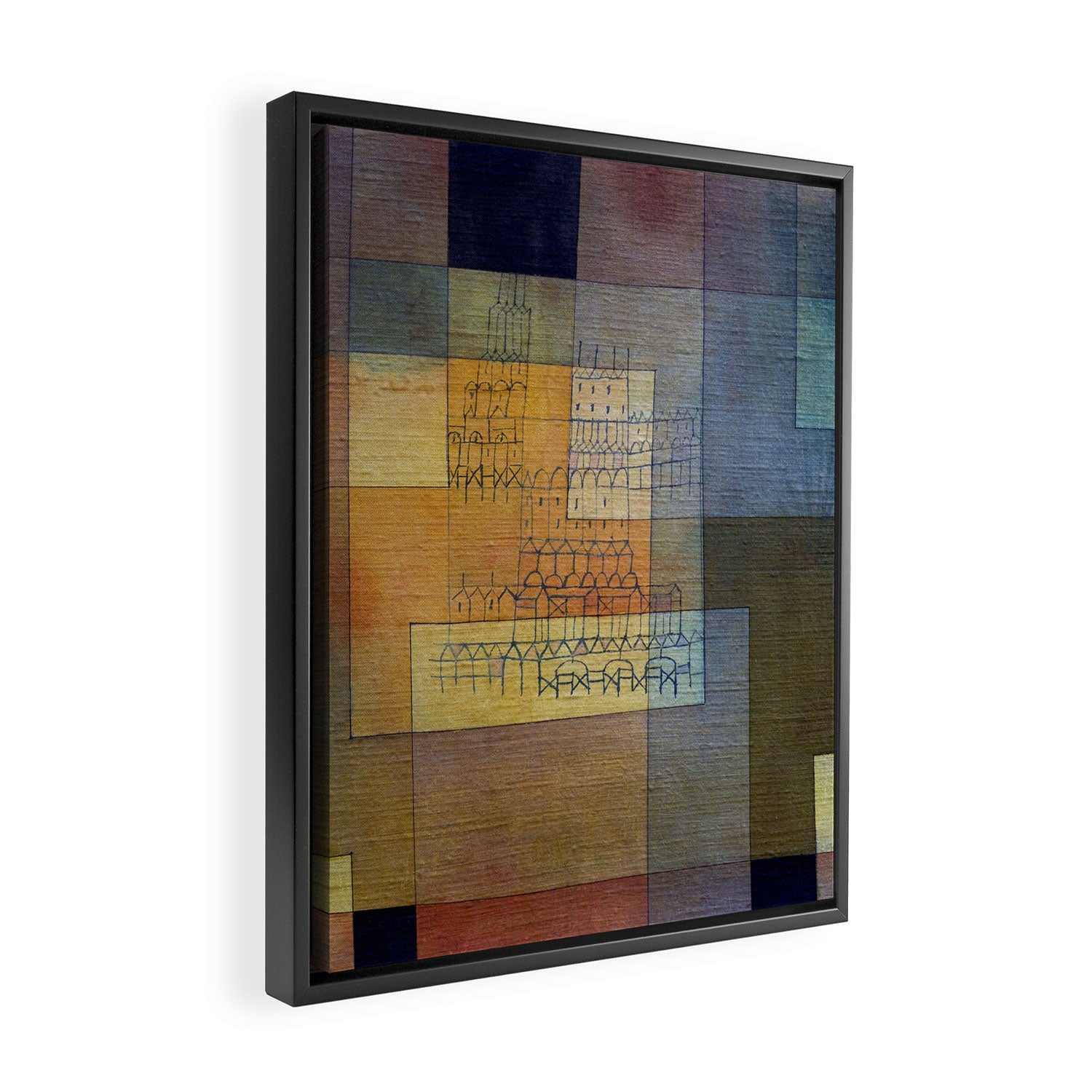 Polyphonic Architecture (1930) painting, Paul Klee Framed Canvas Print Gallery Image 2
