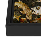 Pompeii Mosaic Ocean Creatures  Framed Canvas Print Gallery Image 3