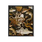 Pompeii Mosaic Ocean Creatures  Framed Canvas Print Gallery Image 8