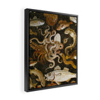 Pompeii Mosaic Ocean Creatures  Framed Canvas Print Gallery Image 2