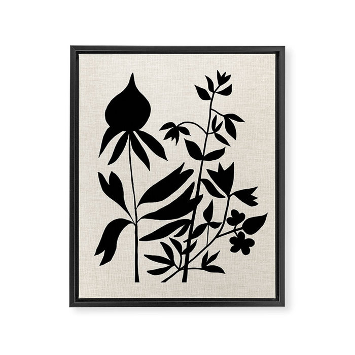 Poppy Bouquet Framed Canvas Print Gallery Image 1