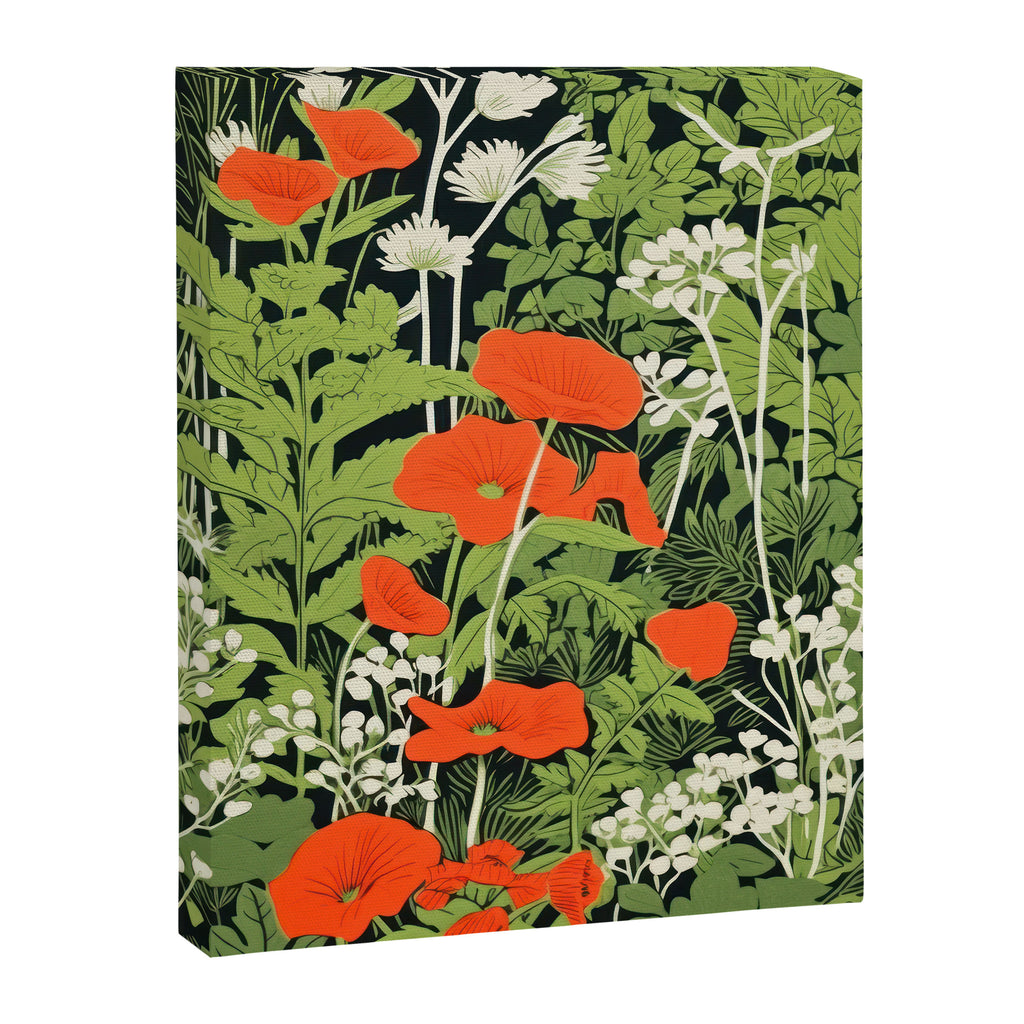 Poppy Pillar Garden Canvas Print Gallery Image 6