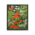Poppy Pillar Garden Framed Canvas Print Gallery Image 6