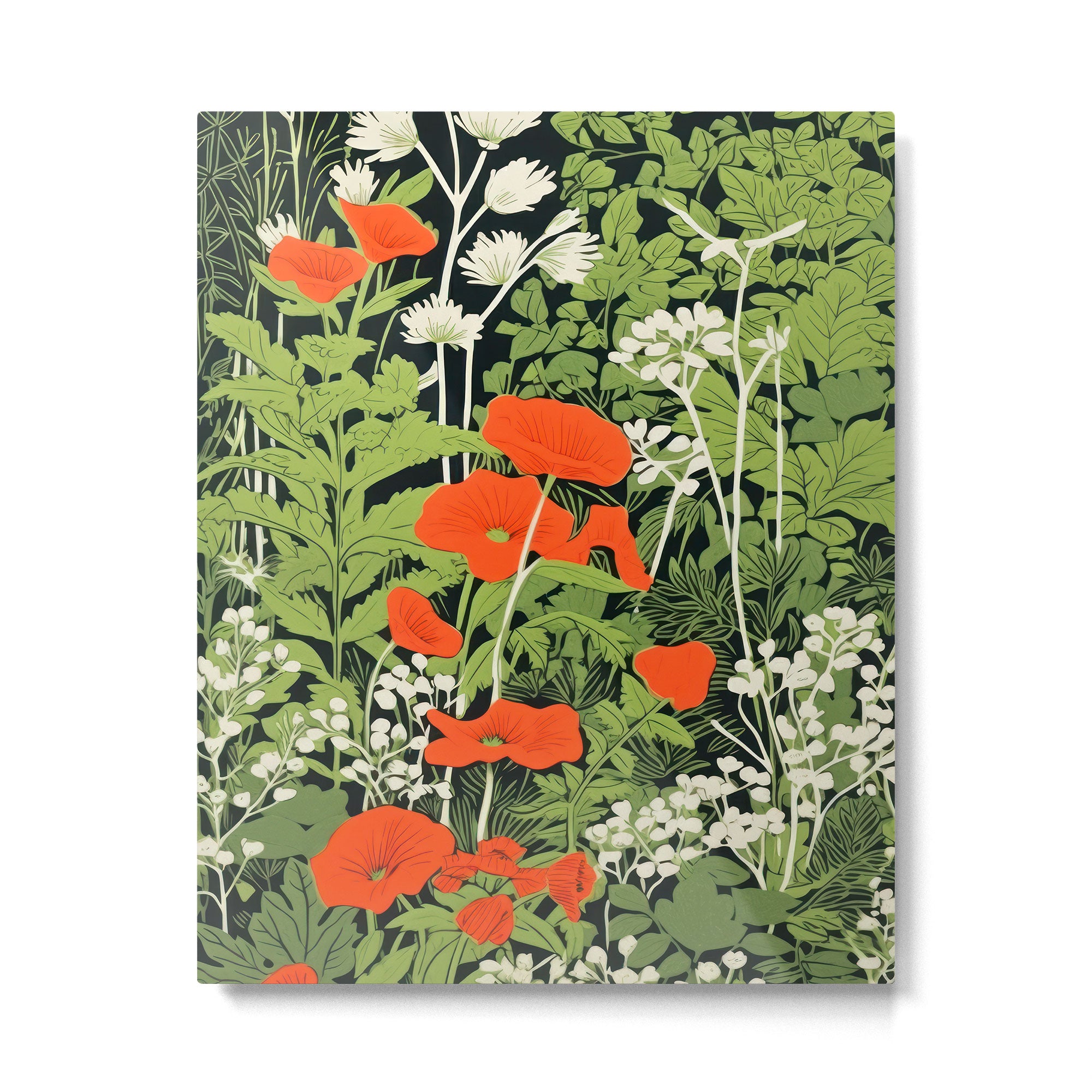 Poppy Pillar Garden Metal Print Gallery Image 4