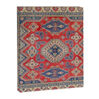 Precious Labryrinth Kazak Persian Handmade Rugs  Canvas Print Gallery Image 8