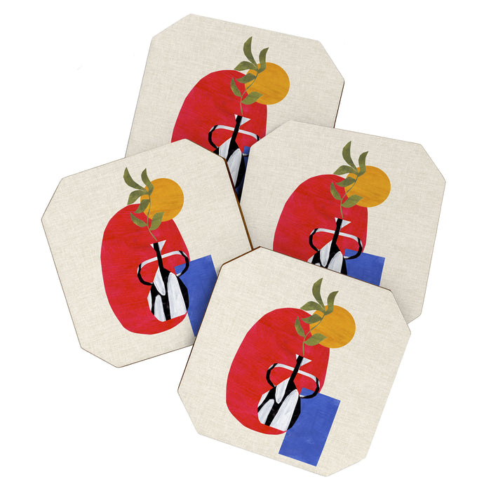 Primary Sun Tribal Vase Coaster Gallery Image 1