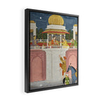 PRINCE CLIMBING TO HIS BETROTHED PROPERTY INDIA 18TH CENTURY  Framed Canvas Print Gallery Image 2