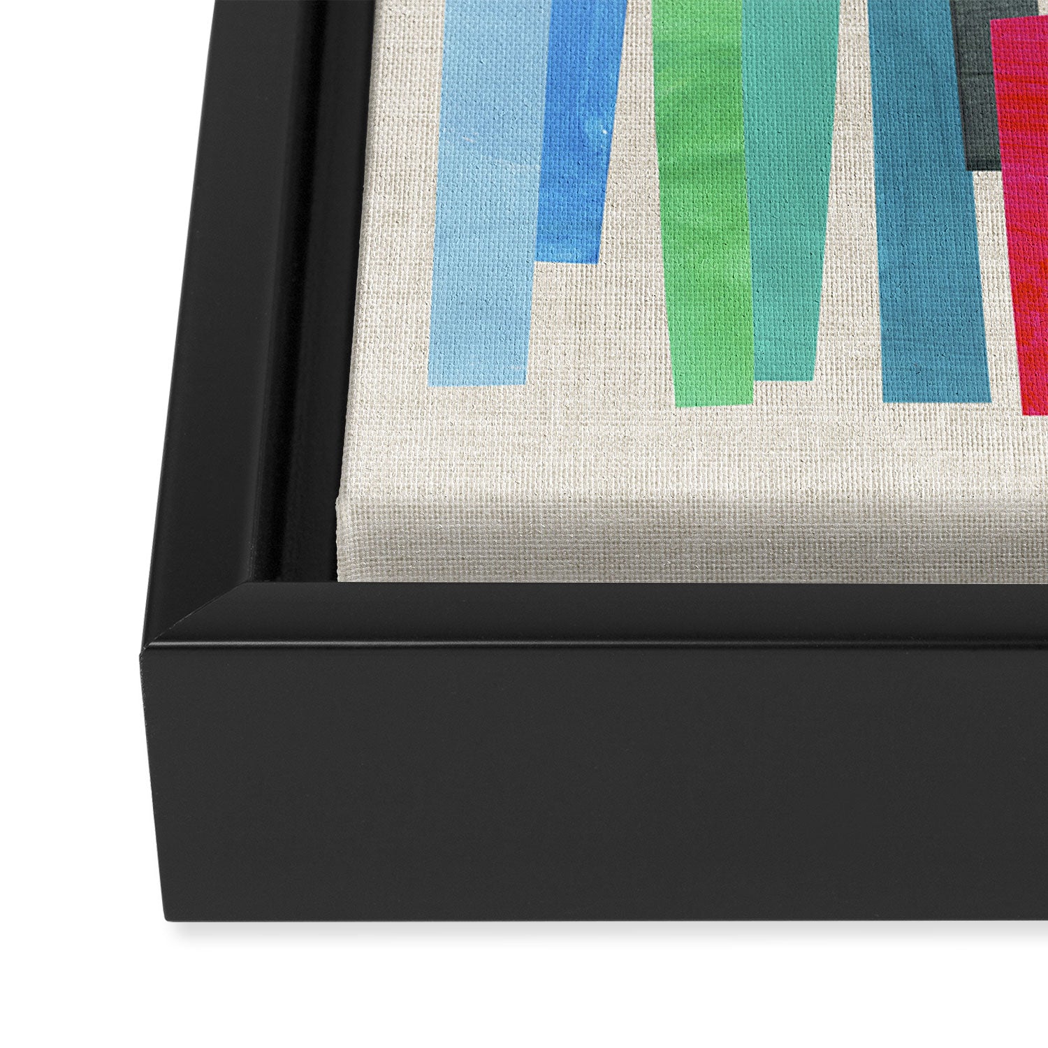 Prism Shards Framed Canvas Print Gallery Image 3