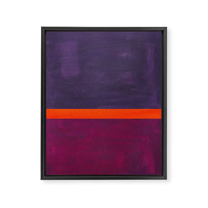 Pumpkin Mauve  Framed Canvas Print Gallery Image 1