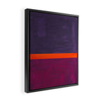 Pumpkin Mauve  Framed Canvas Print Gallery Image 2