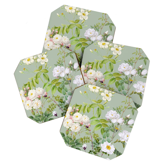 Purest Bloom Botanical Collage Coaster Gallery Image 1