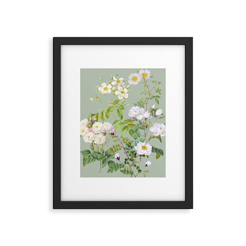 Purest Bloom Botanical Collage Framed Art Print Gallery Image 5