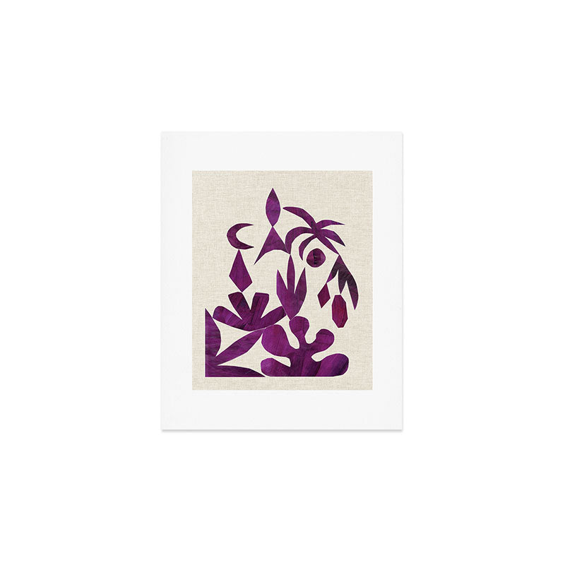 Purple Tropic Art Print Gallery Image 1