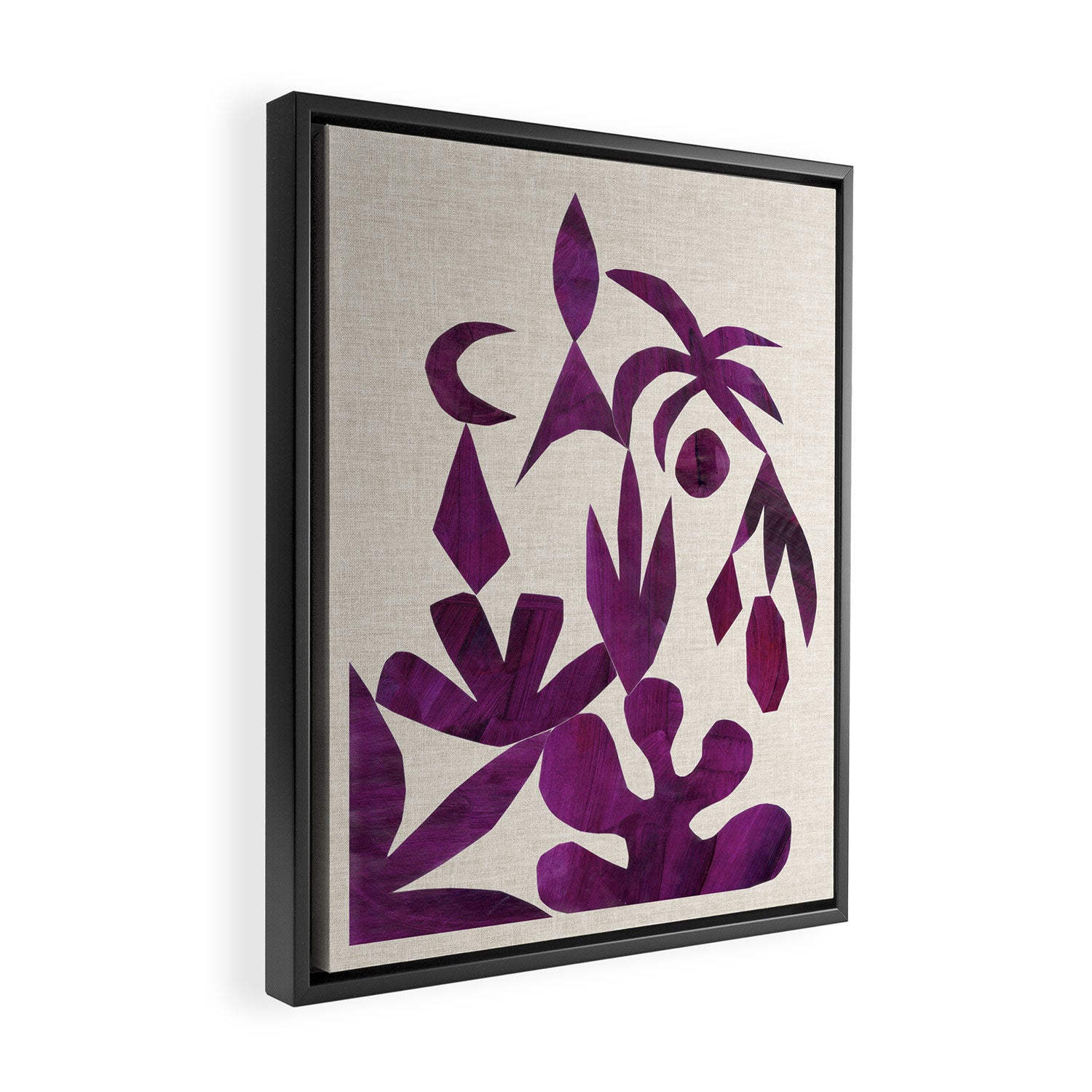 Purple Tropic Framed Canvas Print Gallery Image 2
