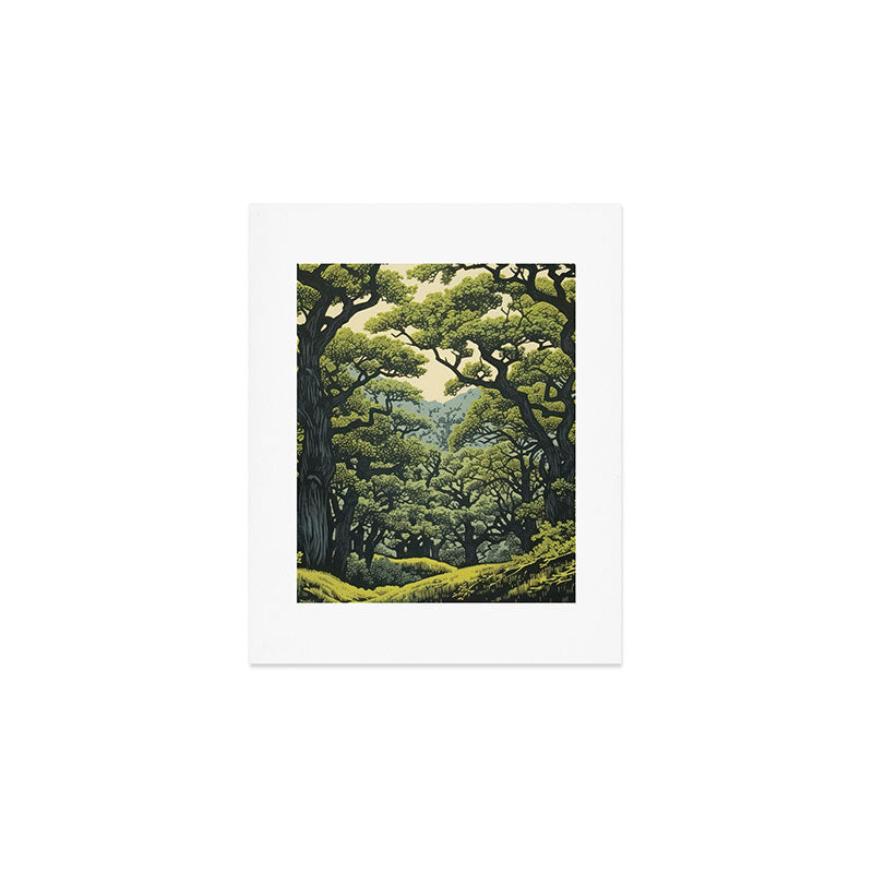 Quiet Panda Forest Art Print Gallery Image 1
