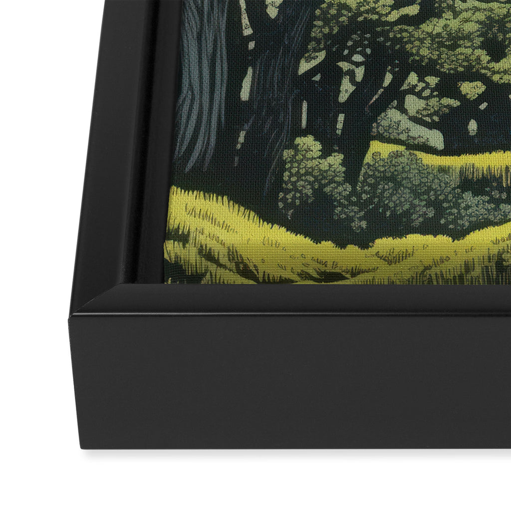 Quiet Panda Forest Framed Canvas Print Gallery Image 3