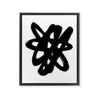 Radioactive Ink White Background Framed Canvas Print Gallery Image 6