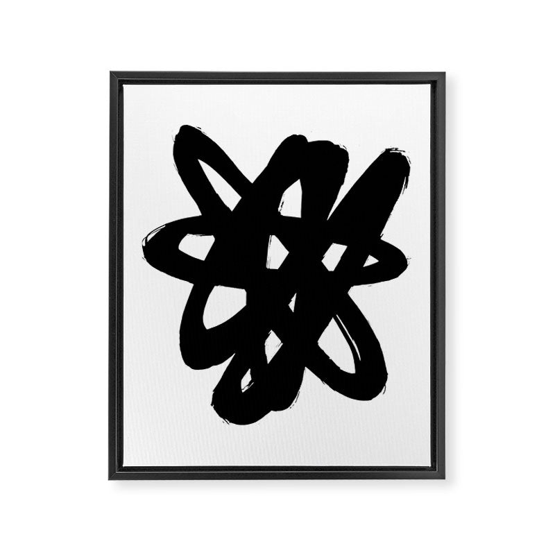 Radioactive Ink White Background Framed Canvas Print Gallery Image 6