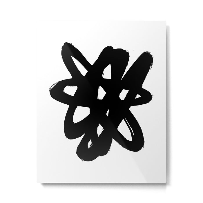 Radioactive Ink White Background Metal Print Gallery Image 1