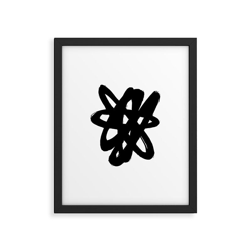 Radioactive Ink White Background Framed Art Print Gallery Image 5