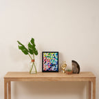 Rainbow Kaleidoscope by Ejaaz Haniff Colorful Art Abstract Painting Acrylic Painting Fun Shapes Pattern Framed Canvas Print Gallery Image 4