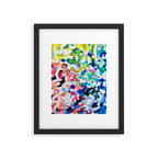 Rainbow Kaleidoscope by Ejaaz Haniff Colorful Art Abstract Painting Acrylic Painting Fun Shapes Pattern Framed Art Print Gallery Image 5