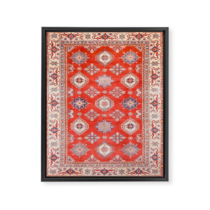 Red Divine Vines Framed Canvas Print Gallery Image 1