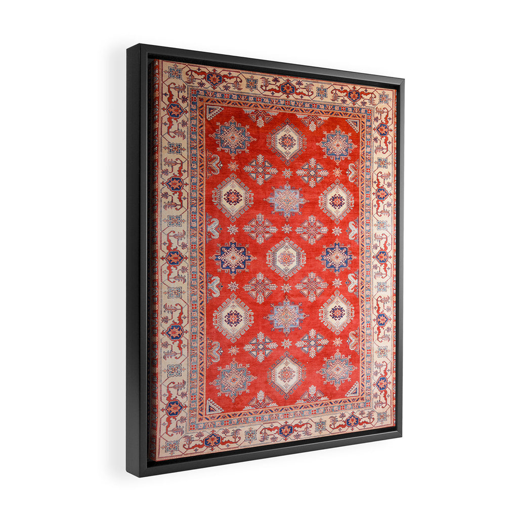 Red Divine Vines Framed Canvas Print Gallery Image 2