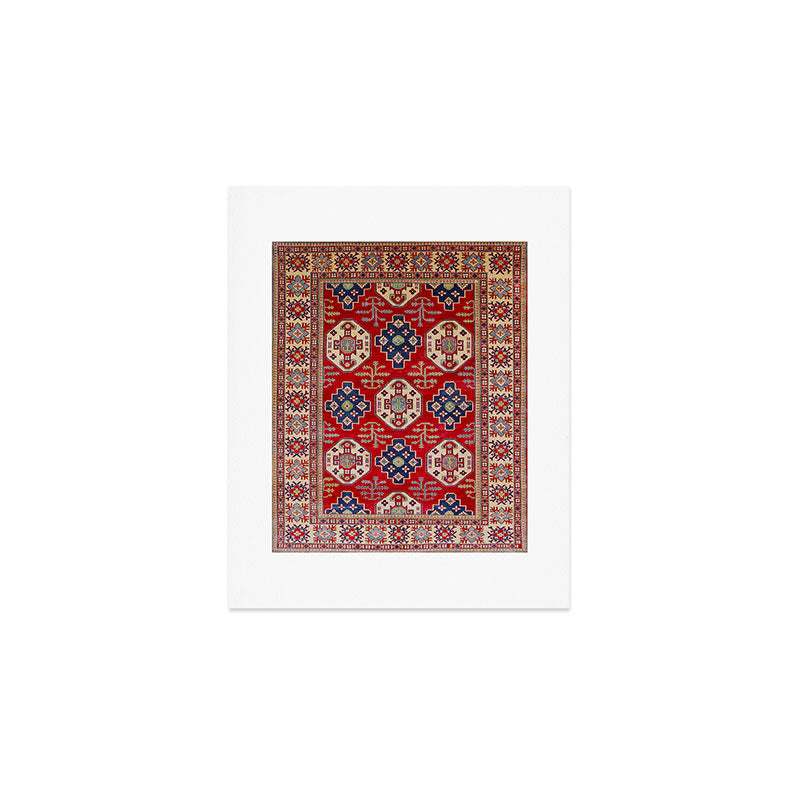 Red Forest Path Art Print Gallery Image 1