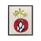 Red Moon Diamond Vase Framed Canvas Print Gallery Image 6