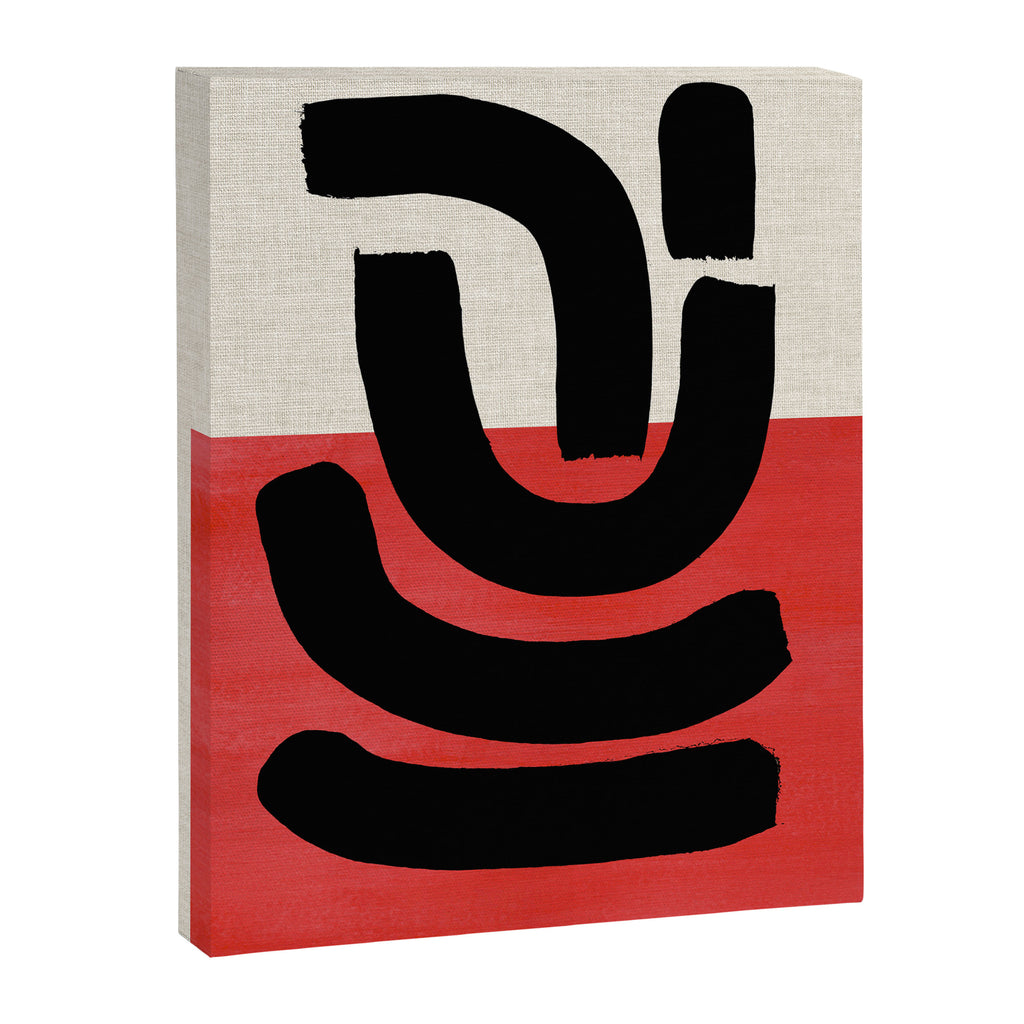 Red Round Canvas Print Gallery Image 6