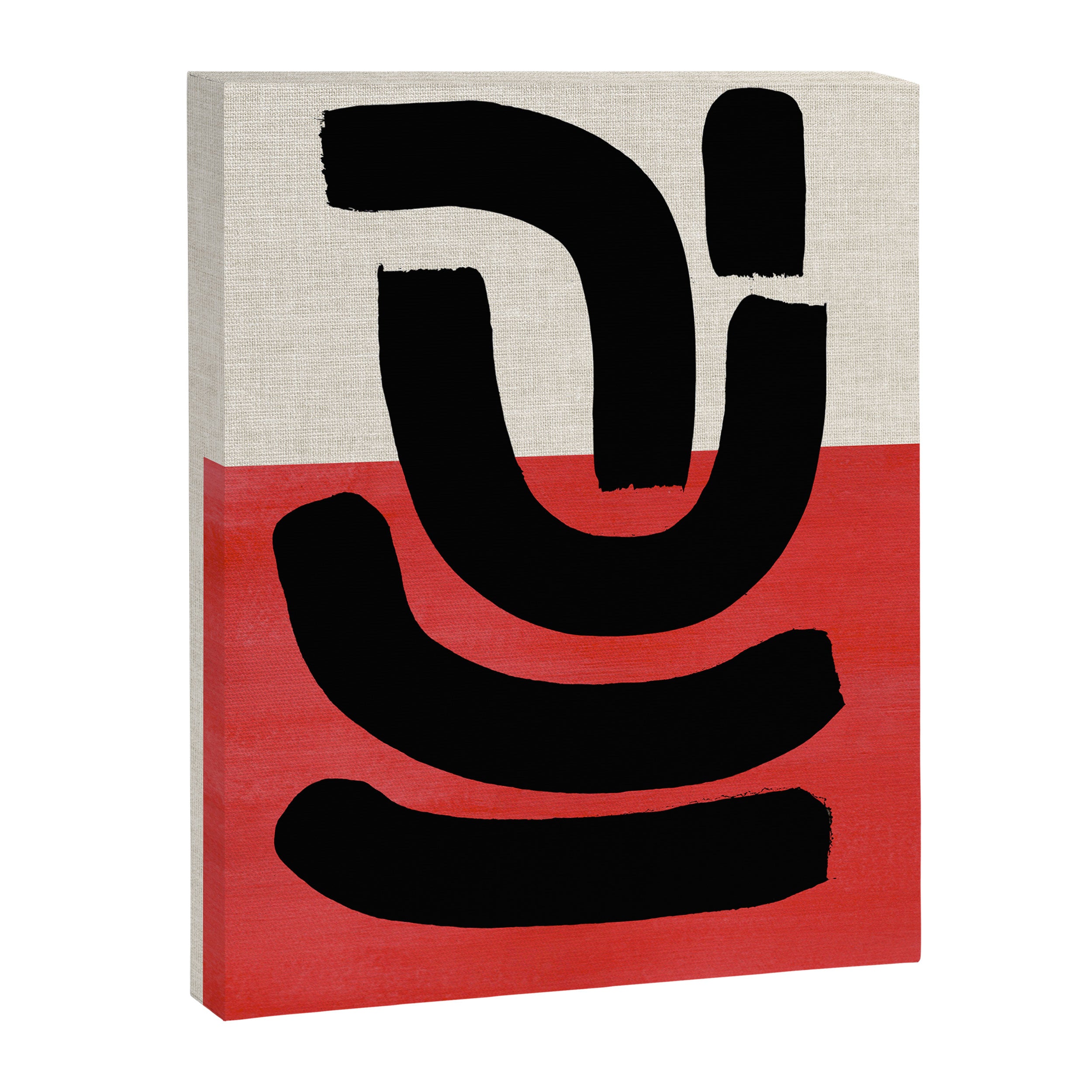 Red Round Canvas Print Gallery Image 6