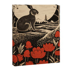 Red Tulip Moon Rise Bunny Canvas Print Gallery Image 6