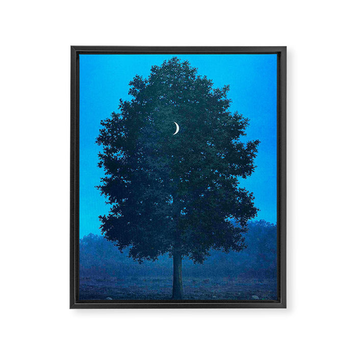 Rene Magritte - Le Seize Septembre - 1956 Moon Through Tree Surrealism Framed Canvas Print Gallery Image 1