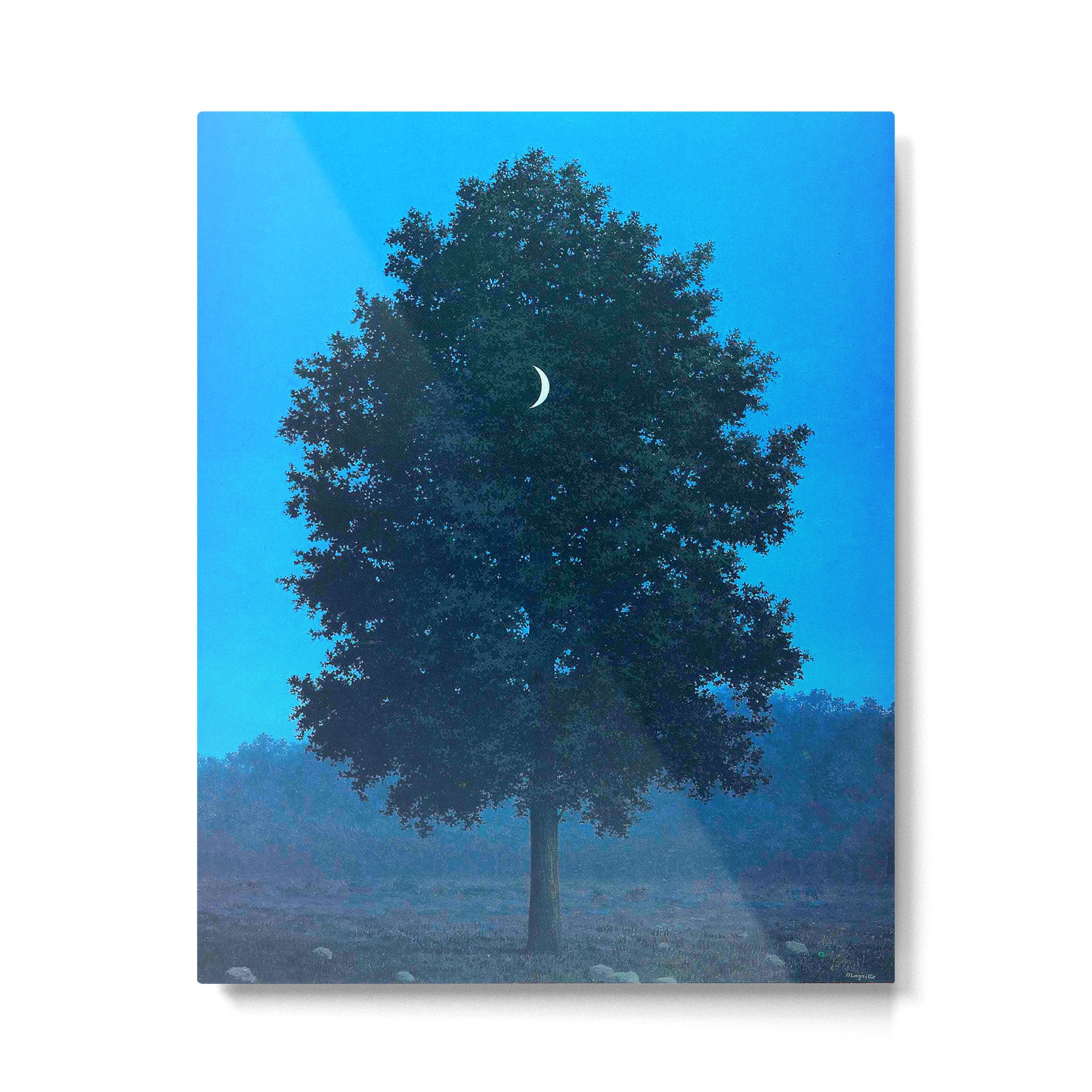 Rene Magritte - Le Seize Septembre - 1956 Moon Through Tree Surrealism Metal Print Gallery Image 4