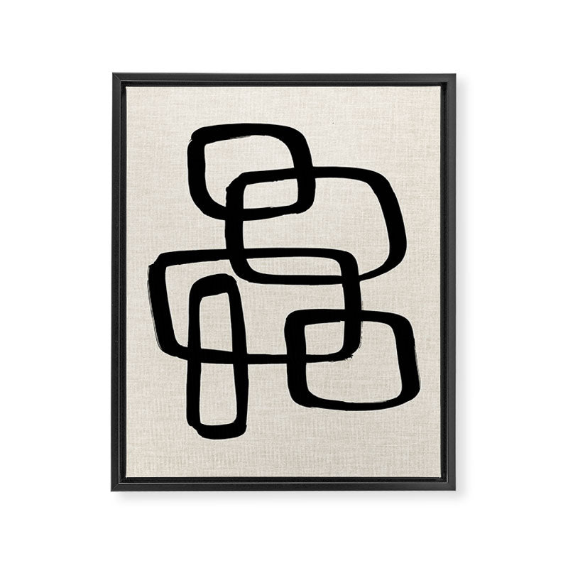 Retro Ink Framed Canvas Print Gallery Image 6