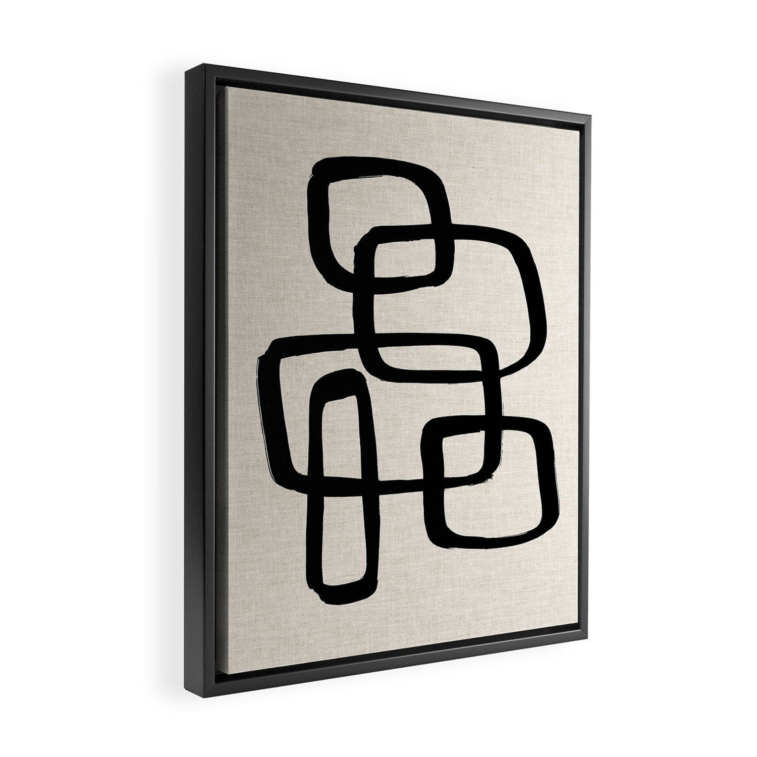 Retro Ink Framed Canvas Print Gallery Image 2