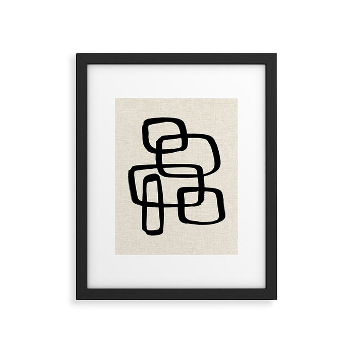 Retro Ink Framed Art Print Gallery Image 1