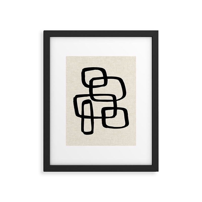 Retro Ink Framed Art Print Gallery Image 4