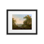 River Valley Antique Oil Painting Framed Art Print Gallery Image 5